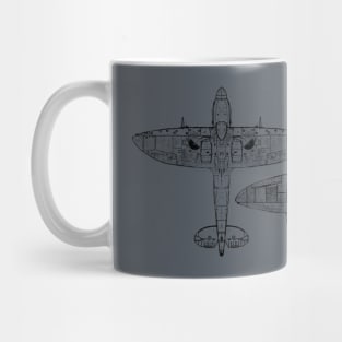 Submarine Spitfire MKXIV Mug